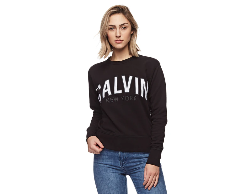 Calvin Klein Women's Logo Sweatshirt - Black