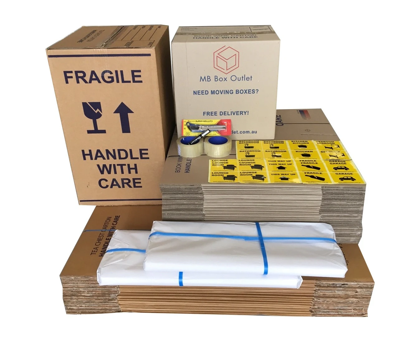 Moving Box Pack – 50 Boxes