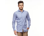 Wayver Men's Forbes Shirt - Blue Check