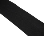 Wayver Men's Textured Plain Silk Tie - Black