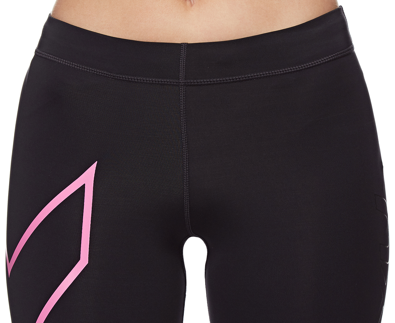 2XU Women's Core Compression Tights - Black/Fluro Pink – The