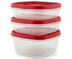 Rubbermaid Easy Find Lids 6-Piece Storage Value Pack - Clear/Red