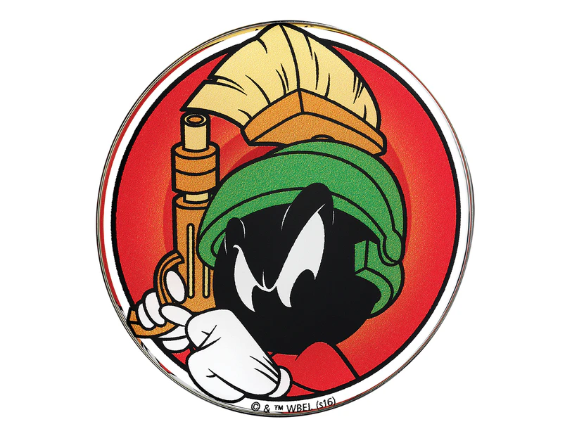 Fan Emblems Marvin The Martian Car Sticker Domed Looney Tunes Auto Emblem Decal Accessories
