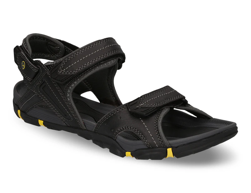 Hi-Tec Men's Altitude Strap Sandal - Black/Charcoal/Sunray