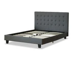 Istyle Amelia Double Bed Frame Fabric Grey