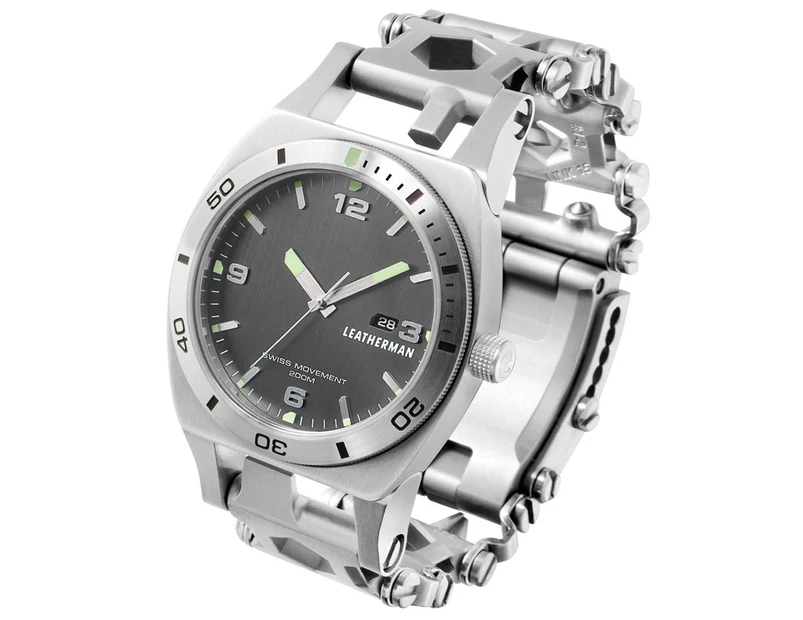 Leatherman Stainless Steel Tread Tempo Watch Timepiece Gift Boxed