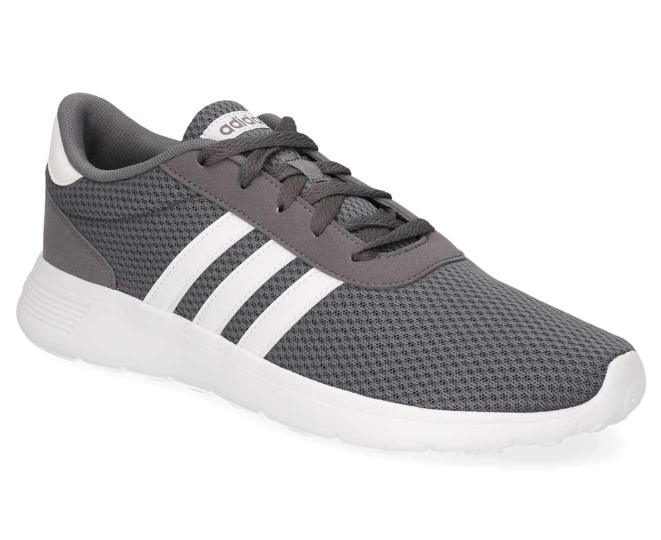 Adidas Mens Lite Racer Sneakers - Grey Four/White | Catch.com.au