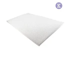 Mattress Topper King Size Egg Crate Foam 5cm Thick Underlay Protector Bed Sleep Top Pad Cover Mat Deluxe Home Bedding