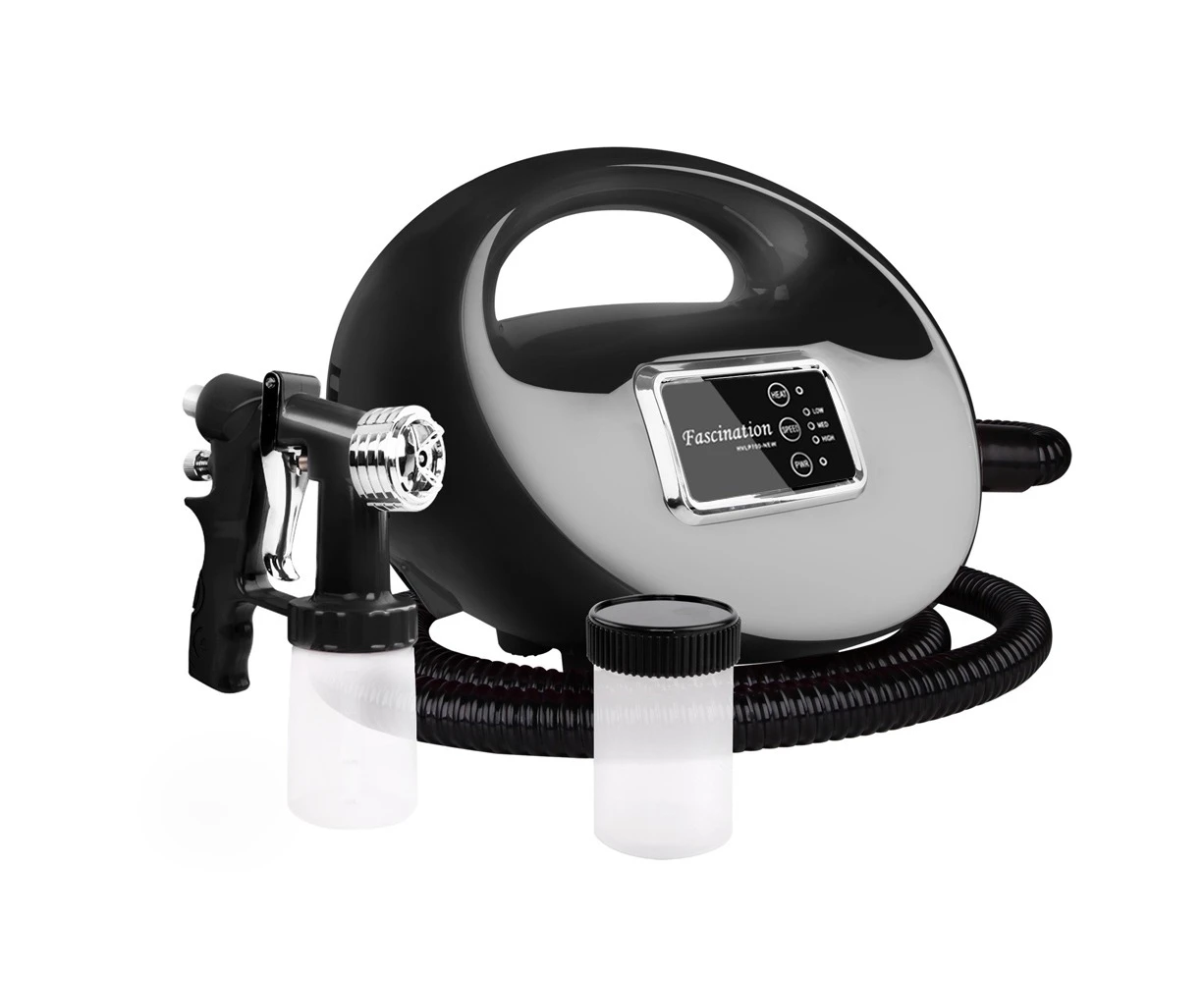 Professional HVLP 700W Spray Tan Tanning Gun Machine 3 Speed Setting Quiet Motor Fine Mist Suitable for Finish Face Body