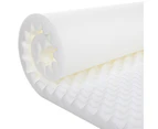Mattress Topper King Size Egg Crate Foam 5cm Thick Underlay Protector Bed Sleep Top Pad Cover Mat Deluxe Home Bedding