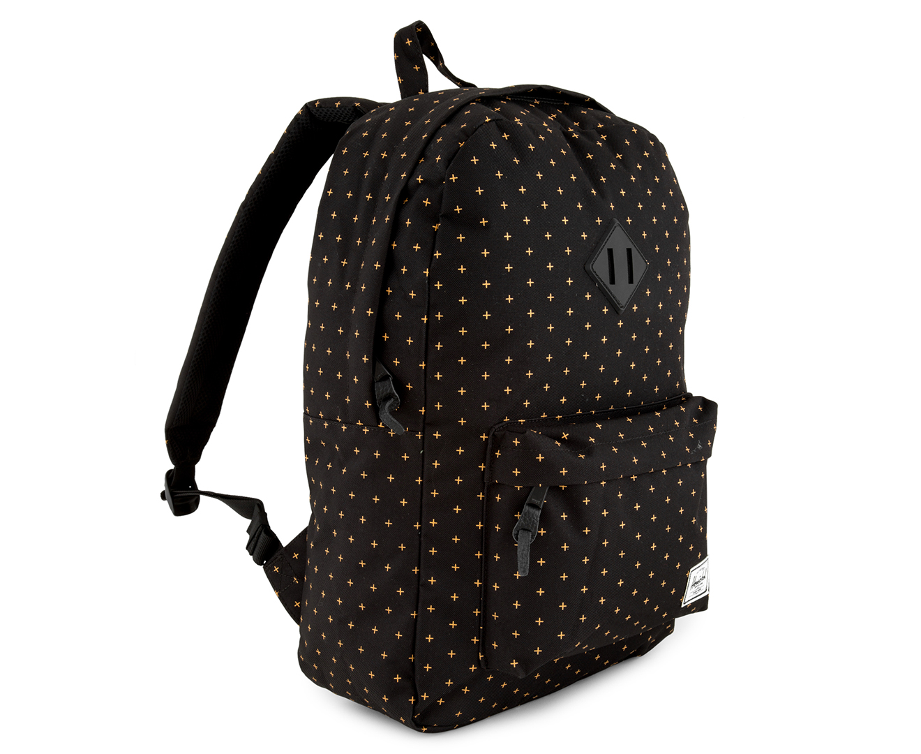 Herschel Supply Co. 21.5L Heritage Backpack Black Gridlock Gold