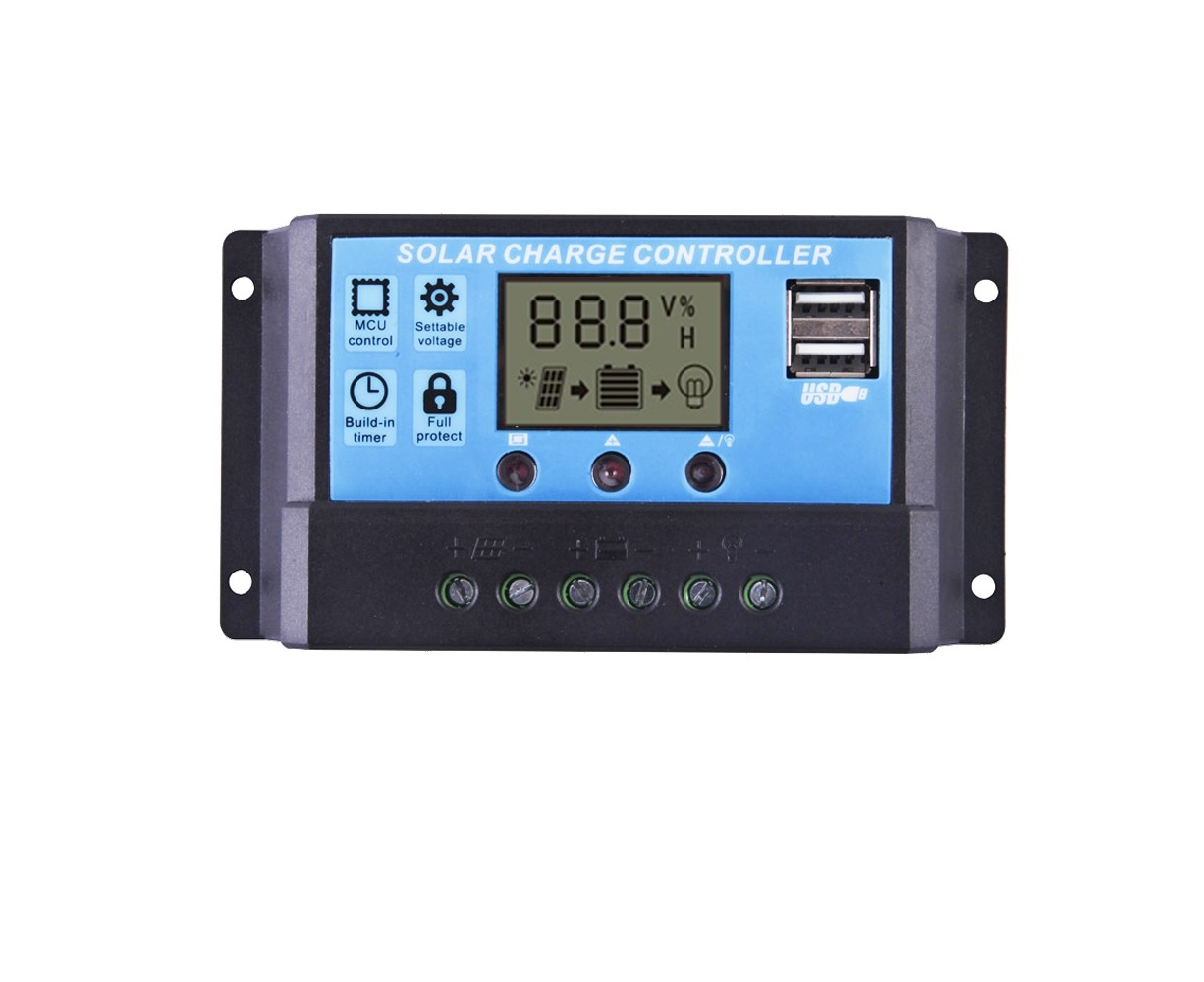 12V 24V Solar Panel Battery Regulator Charge Controller 20A PWM LCD ...