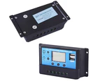 12V 24V Solar Panel Battery Regulator Charge Controller 20A PWM LCD Display