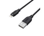 Aukey Lightning USB Cable Apple iPhone Mfi Certified Nylon Braided (1.2m/3.9ft)