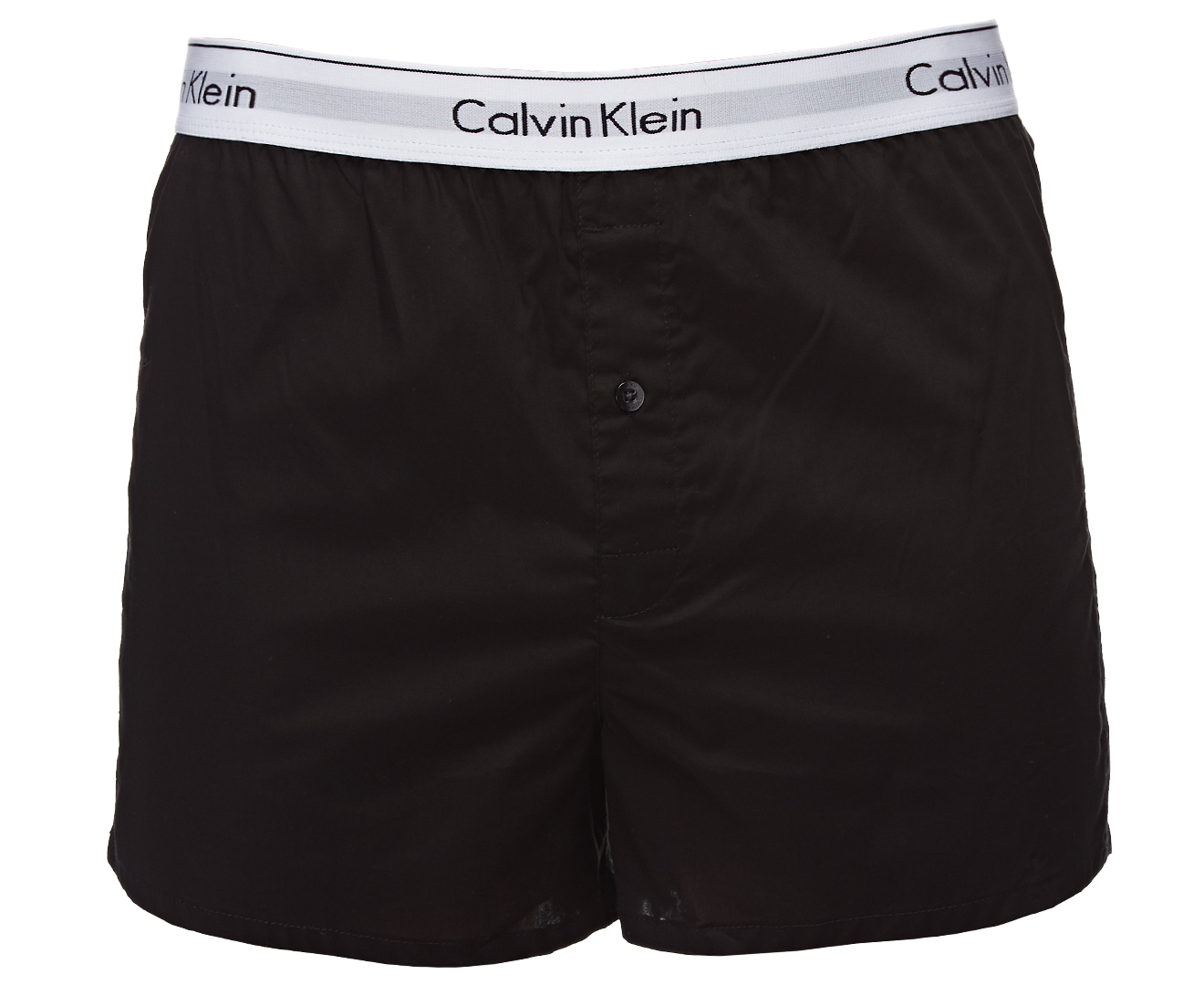 Calvin Klein Men's Modern Cotton Stretch Slim Fit Boxers 2-Pack - Black ...