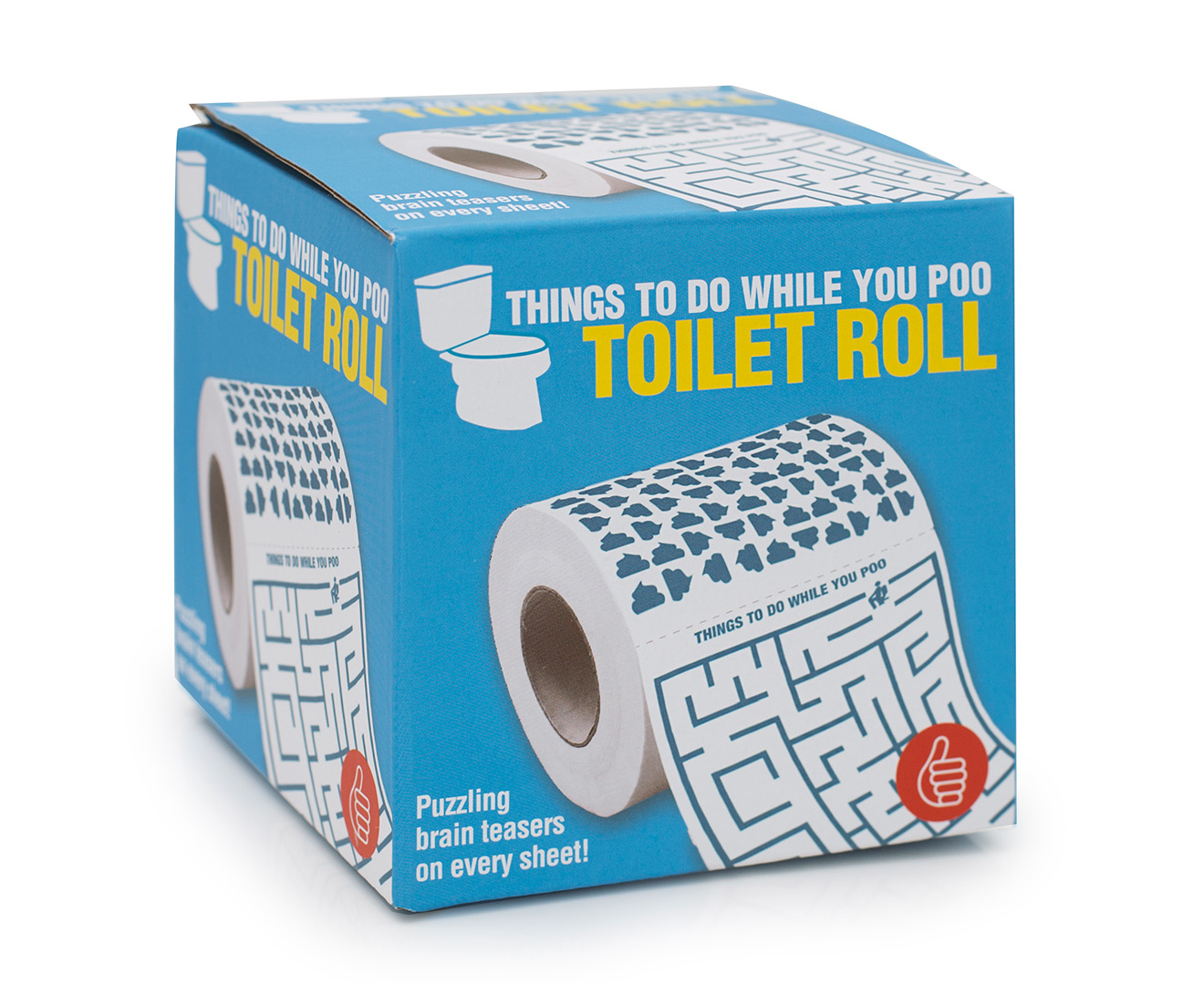 Things To Do While You Poo Toilet Roll - White/Blue | Catch.com.au