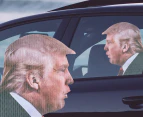 Thumbs Up Ride With Trump Car Window Sticker