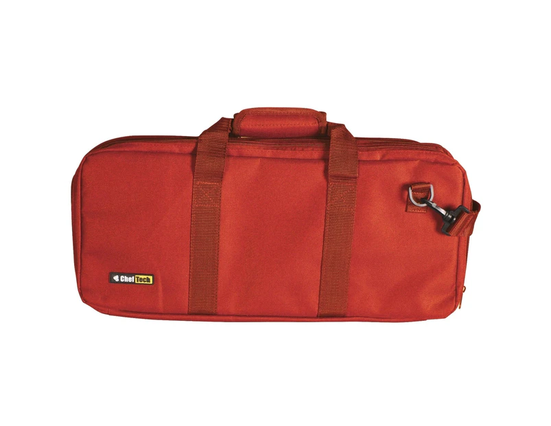 Cheftech 18 Piece Knife Roll Bag - Red