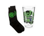 Marvel Hulk Glass & Sock Gift Pack