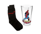 Marvel Spider-Man Glass & Sock Gift Pack
