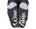 Wine Feet Speak Socks - Black/Grey/Multi