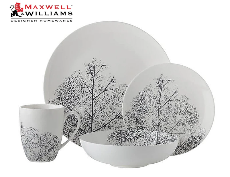 Maxwell Williams Impression Coupe 16 Piece Dinner Set White Catch .nz