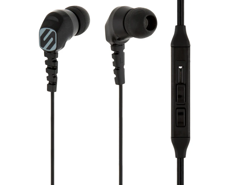 Scosche HP253M Noise Isolation Earbuds w/ Remote Mic - Black