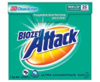 2 x Biozet Attack 3D Clean Top & Front Loader Laundry Powder 1kg