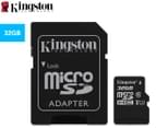 Kingston 32GB Class 10 Canvas Select Micro SDHC Card w/ Adapter 1
