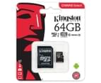 Kingston 64GB Class 10 Canvas Select Micro SDHC Card w/ Adapter 3