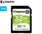 Kingston 32GB Class 10 Canvas Select SDHC Card 1
