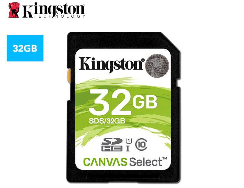 Kingston 32GB Class 10 Canvas Select SDHC Card