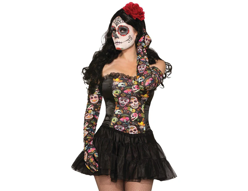 Day of the Dead Adult Gloves