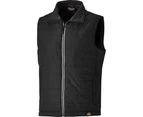 Dickies Mens Loudon Lightly Padded Polyester Workwear Gilet Waistcoat - Black