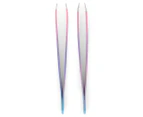 Slant & Pointed Tweezers Set - Pink/Purple Ombre