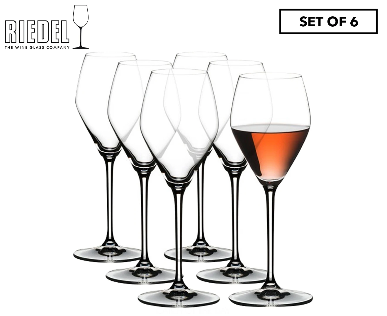 Riedel 322mL Extreme Rose-Champagne Wine Glasses Set of 6