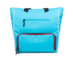6 Pack Camille Tote - Blue/Maroon