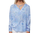 Rusty Women's Morocco Shirt - Ultramarine