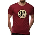 Harry Potter - Platform 9 3/4s Men's Small T-Shirt - Red