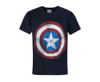 Avengers Age Of Ultron Kids Captain America Shield T-Shirt (Blue) - NS5126