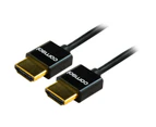 COMSOL HDSS10  1M Super Slim HDMI Lead Hdmi2.0  Supports All the Latest 4K Ultra HD TV's With Resolution Up To 3840 X 2160 (2160P)  1M SUPER SLIM HDMI