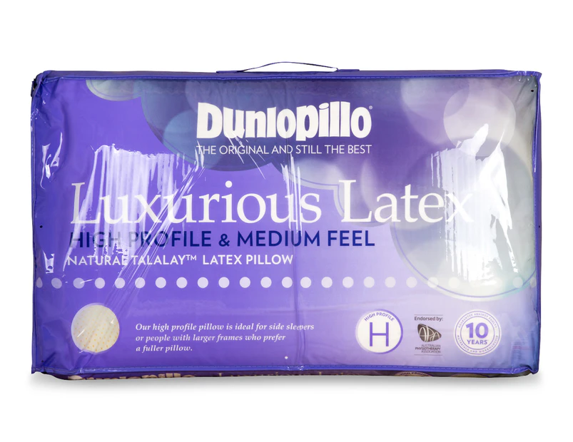 Dunlopillo Luxurious Latex High Profile & Medium Feel Pillow