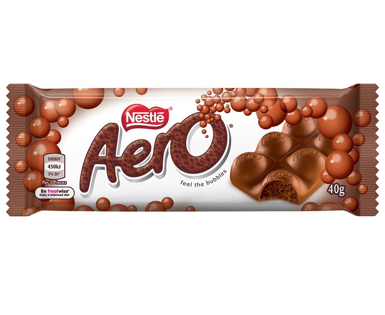 24 x Nestlé Aero Milk Chocolate Bar 40g | Catch.com.au