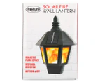 Fine Life Solar Fire Wall Lantern - Black
