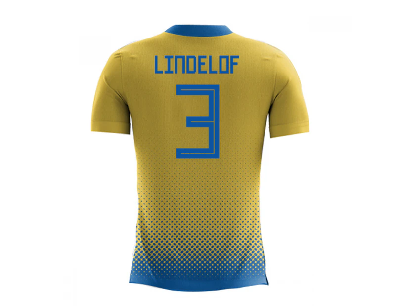 2018-2019 Sweden Airo Concept Home Shirt (Lindelof 3)