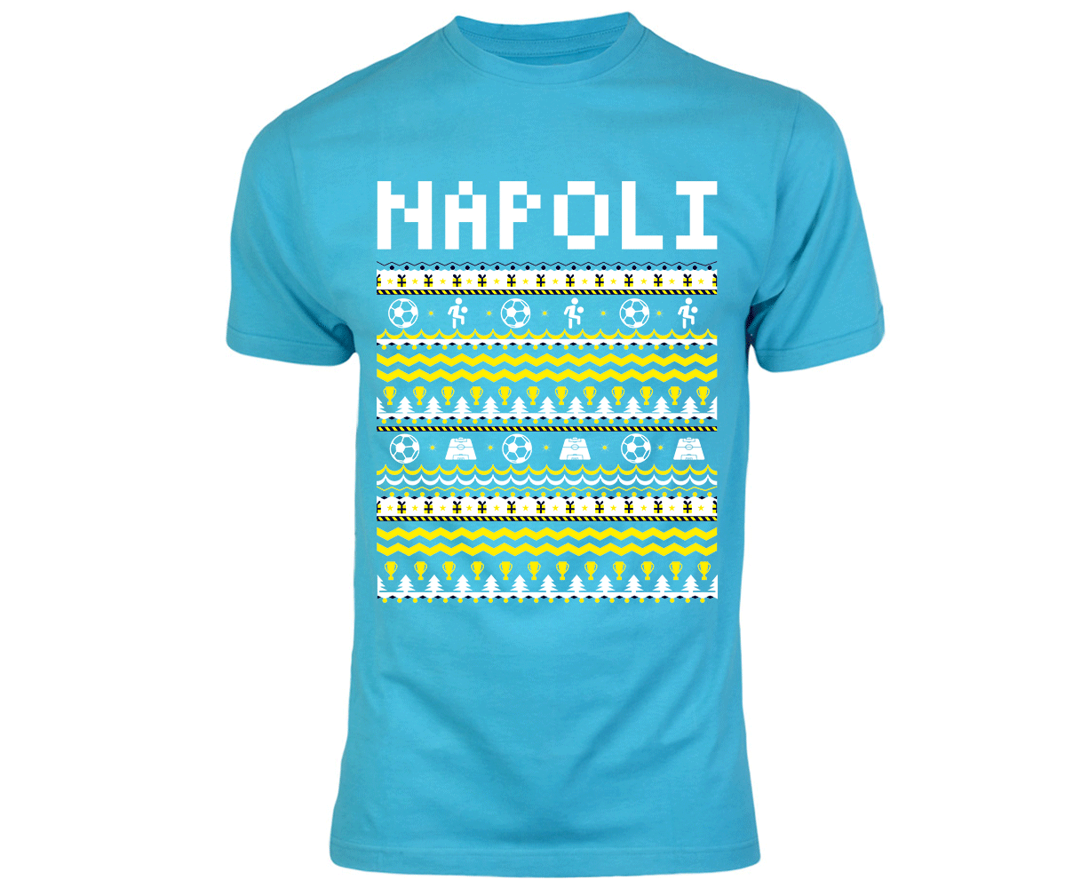 Napoli Christmas T-Shirt (Sky Blue)