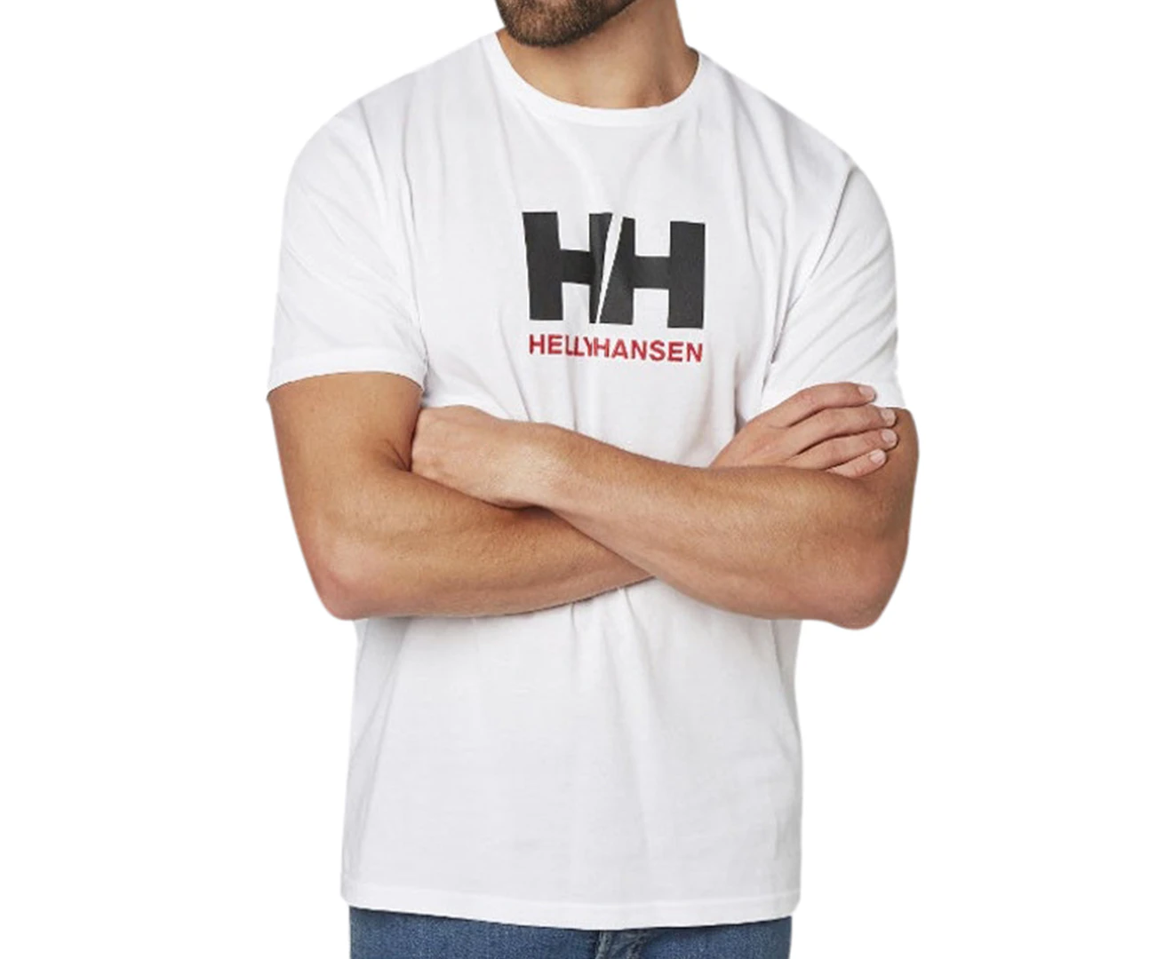 Helly Hansen Men's HH Logo Tee / T-Shirt / Tshirt - White