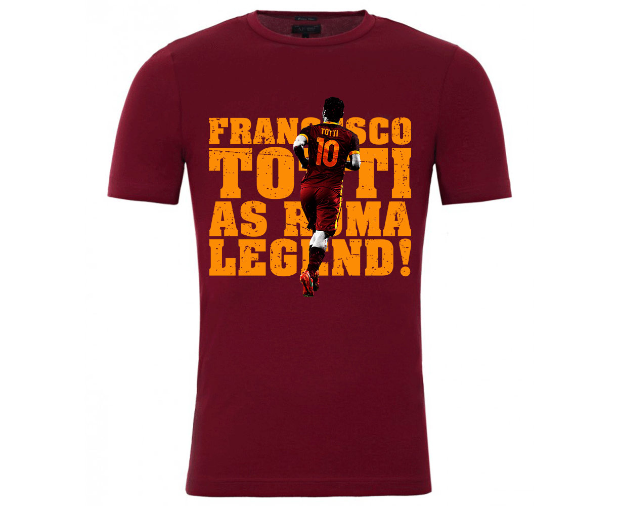 Francesco Totti Roma Legend T-Shirt (Burgundy)