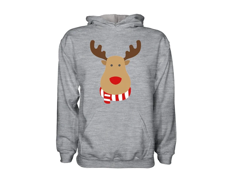 Wales Rudolph Supporters Hoody (grey) - Kids