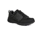 Regatta Mens Samaris Low II Waterproof Seam Sealed Walking Shoes - Black/Granit